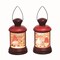 Acrylic Light Up Gnome Water Lantern Set of 2 Christmas Decor